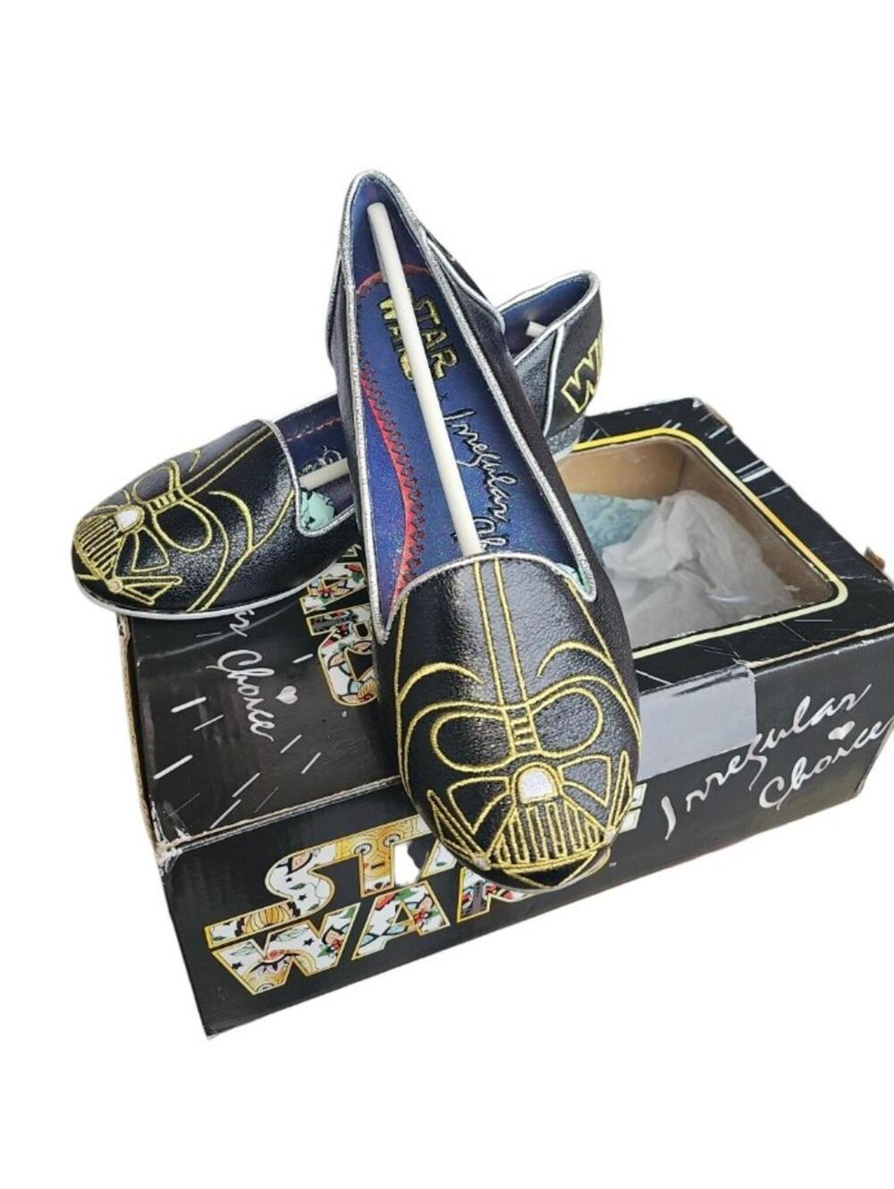 Irregular Choice Star Wars The Dark Side Darth Vader Shoes Flats Women's 7 NEW